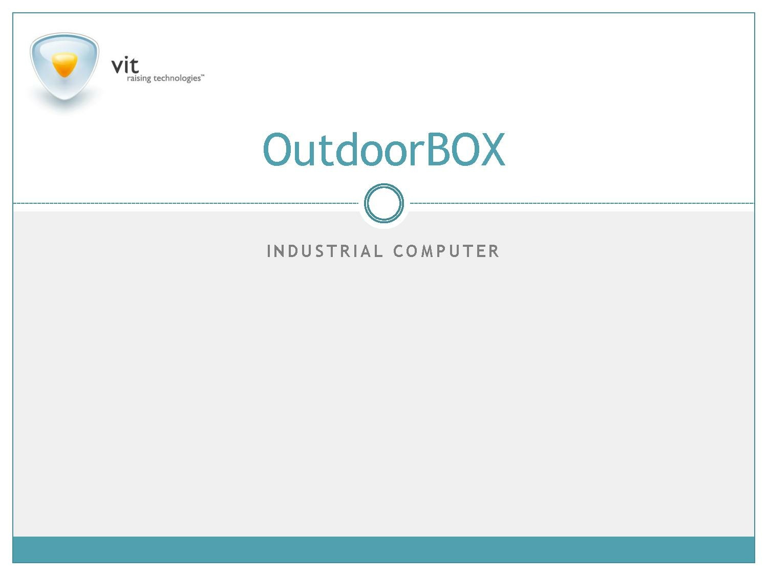 Download information about OutdoorBOX
